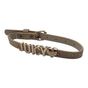 Juicy Couture Limited Edition Rainbow‎ Gold Dog Collar Size Med